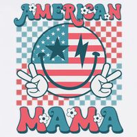 Retro Groovy Fourth 4th Of July Smile For Mom American Mama Bucket Hat