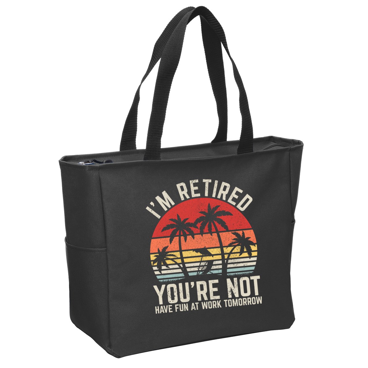 Retirement Gift For Retired Retirement Gift Funny Retirement Zip Tote Bag