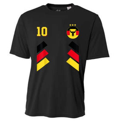 Retro10 German Football Germany Soccer Germany Flag Cooling Performance Crew T-Shirt