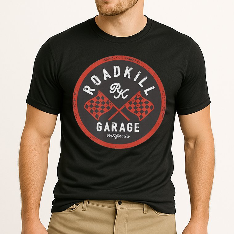 Roadkill Garage Flags Performance Shirt