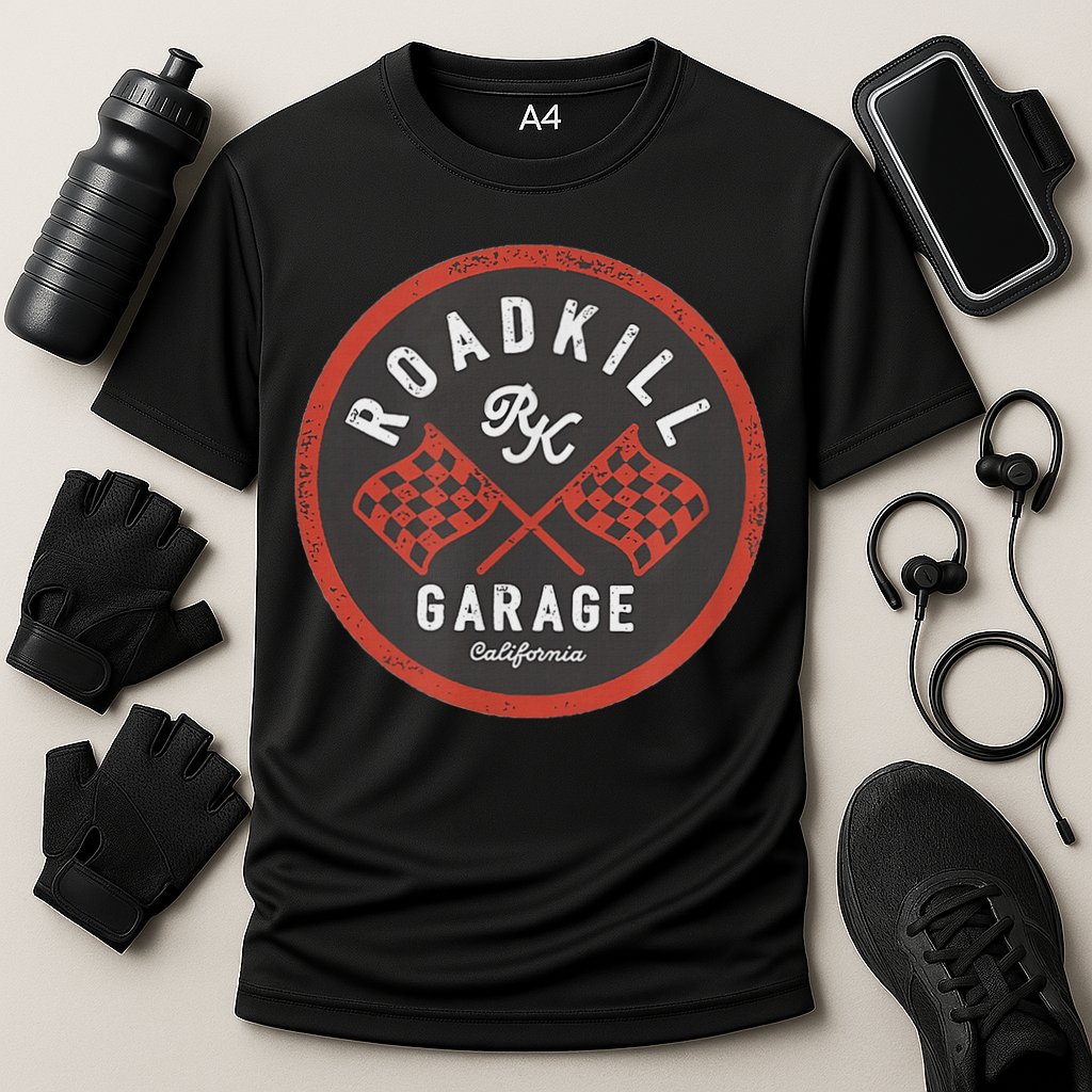 Roadkill Garage Flags Performance Shirt