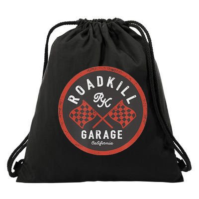 Roadkill Garage Flags Drawstring Bag