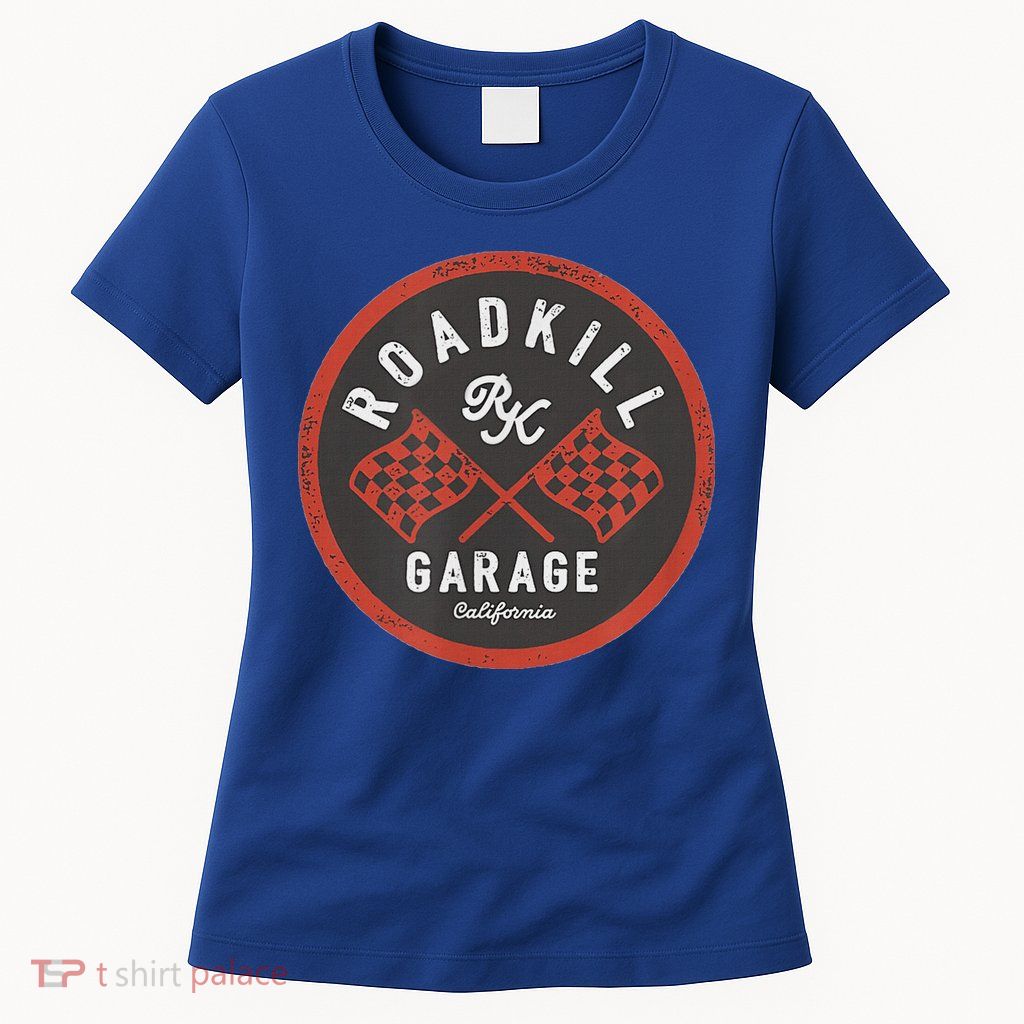 Roadkill Garage Flags Womens T-Shirt