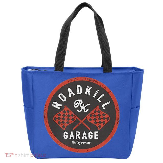 Roadkill Garage Flags Zip Tote Bag