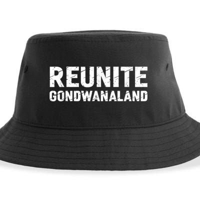 Reunite Gondwanaland Funny Geology Geologist Science Sustainable Bucket Hat