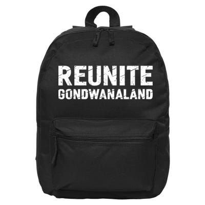 Reunite Gondwanaland Funny Geology Geologist Science 16 in Basic Backpack