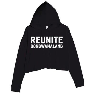 Reunite Gondwanaland Funny Geology Geologist Science Crop Fleece Hoodie
