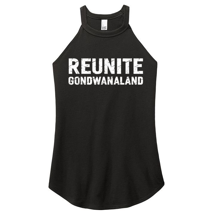 Reunite Gondwanaland Funny Geology Geologist Science Women's Perfect Tri Rocker Tank