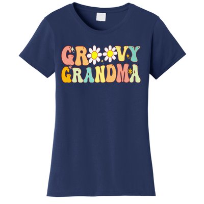 Retro Groovy Grandma Birthday Matching Family Mother's Day Women's T-Shirt