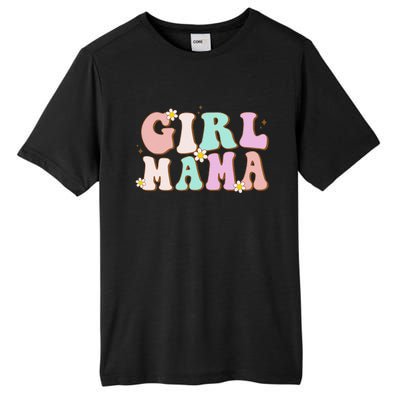 Retro Groovy Girl Mama Funny MotherS Day For Mom Of Girl Tall Fusion ChromaSoft Performance T-Shirt