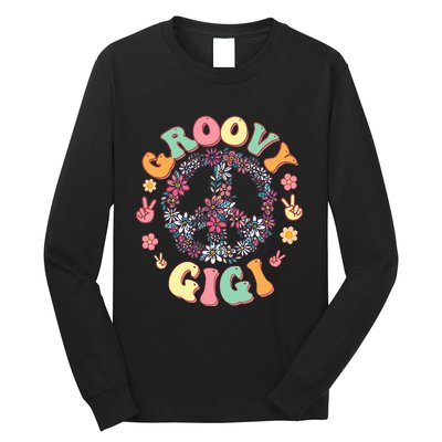 Retro Groovy Gigi And Vintage Family Retro Gigi Birthday Long Sleeve Shirt