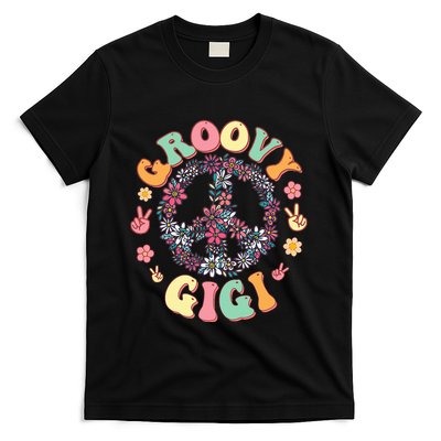 Retro Groovy Gigi And Vintage Family Retro Gigi Birthday T-Shirt