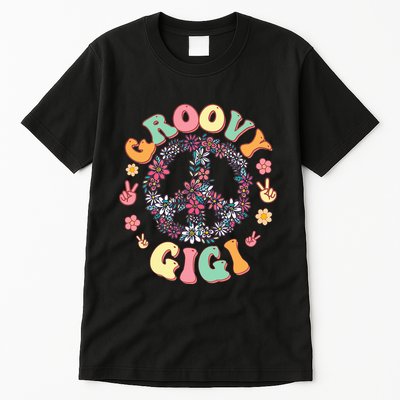 Retro Groovy Gigi And Vintage Family Retro Gigi Birthday Tall T-Shirt