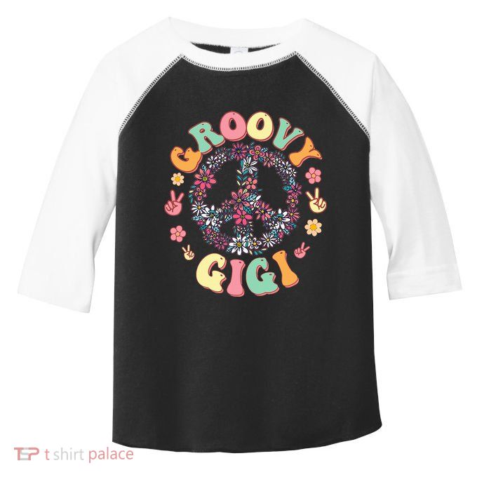 Retro Groovy Gigi And Vintage Family Retro Gigi Birthday Toddler Fine Jersey T-Shirt