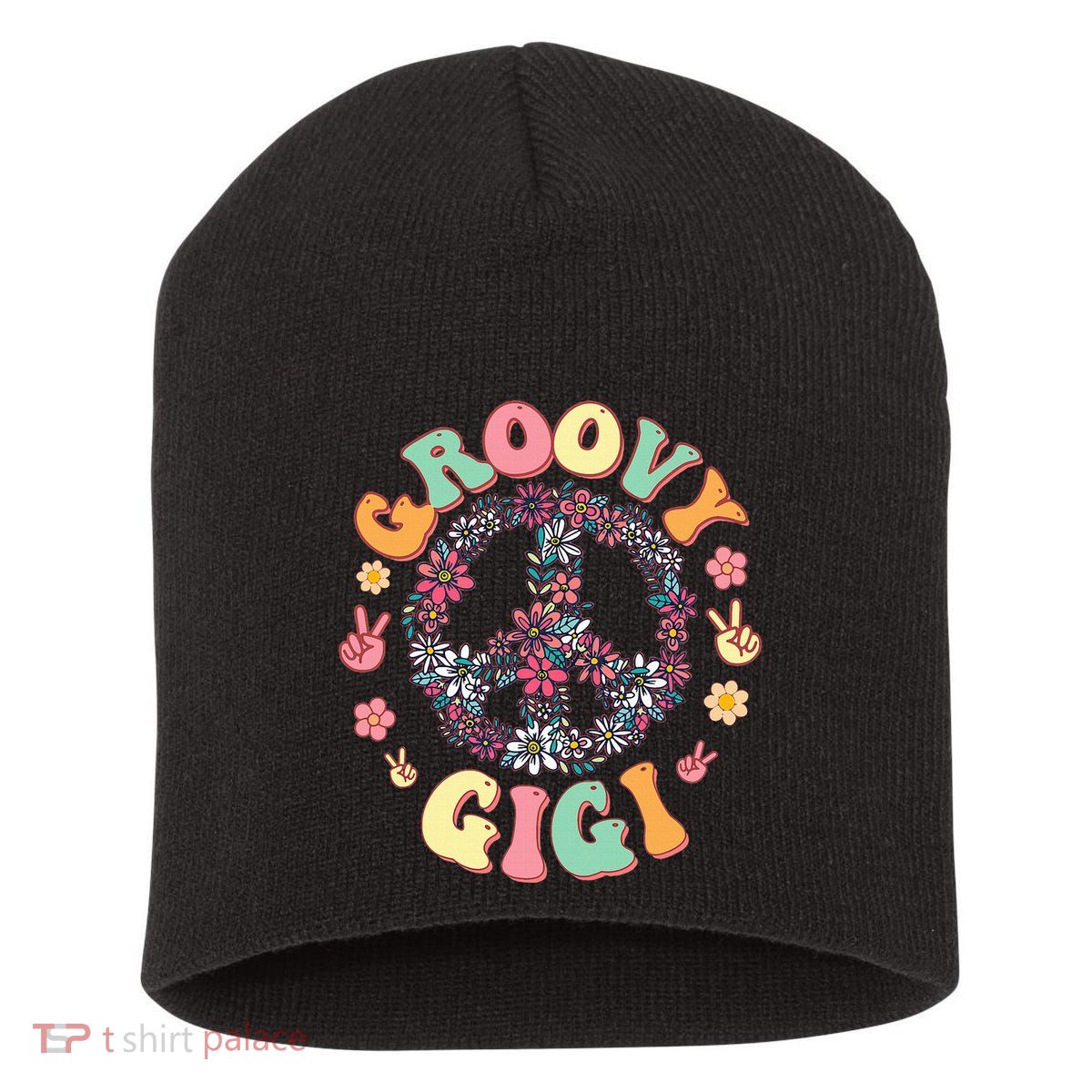 Retro Groovy Gigi And Vintage Family Retro Gigi Birthday Short Acrylic Beanie
