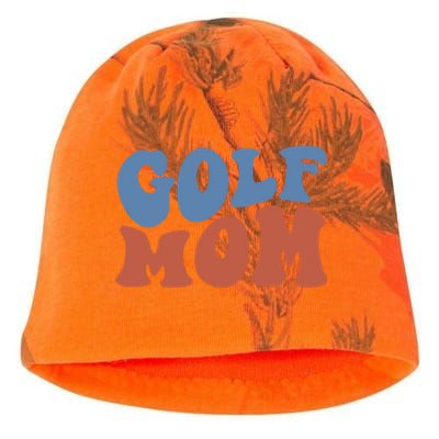 Retro Groovy Golf Mom Mothers Day 70s Boho Wavy Funny Gift Kati - Camo Knit Beanie