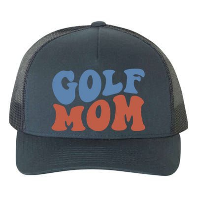 Retro Groovy Golf Mom Mothers Day 70s Boho Wavy Funny Gift Yupoong Adult 5-Panel Trucker Hat