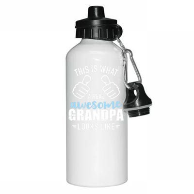 Real Great Grandpa Looks Like Gift Aluminum Water Bottle 