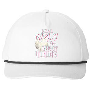 Real Girl Go Ghost Hunting Paranormal Halloween Activity Snapback Five-Panel Rope Hat