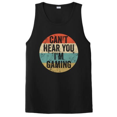 Retro Gaming Great Gift Can't Hear You I'm Gaming Funny Gamer Vintage Gift PosiCharge Competitor Tank