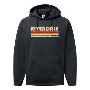 R.I.V.E.R.D.A.L.E Ga Georgia Funny City Home Roots Performance Fleece Hoodie