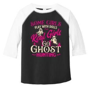 Real Girl Go Ghost Hunting Ghosts Paranormal Researcher Toddler Fine Jersey T-Shirt