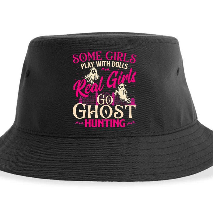 Real Go Ghost Hunting Ghosts Paranormal Researcher Sustainable Bucket Hat
