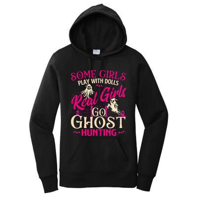 Real Go Ghost Hunting Ghosts Paranormal Researcher Women's Pullover Hoodie