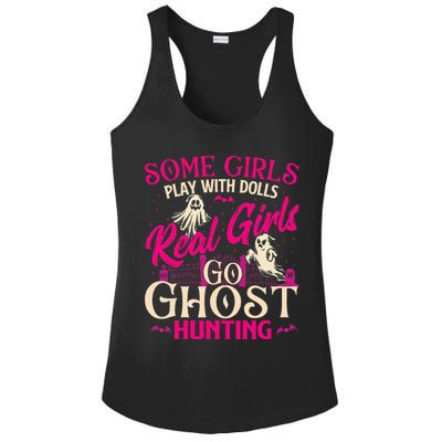 Real Go Ghost Hunting Ghosts Paranormal Researcher Ladies PosiCharge Competitor Racerback Tank