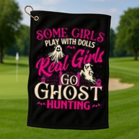 Real Go Ghost Hunting Ghosts Paranormal Researcher Golf Towel