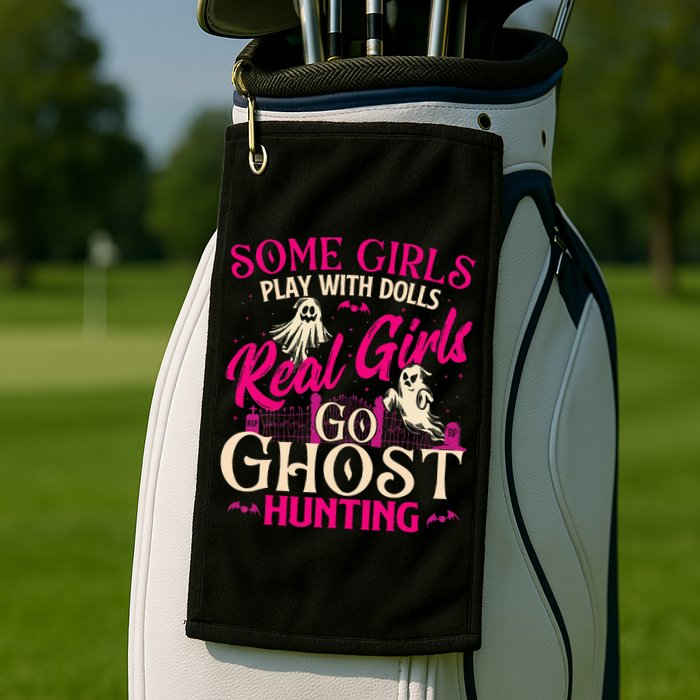 Real Go Ghost Hunting Ghosts Paranormal Researcher Golf Towel