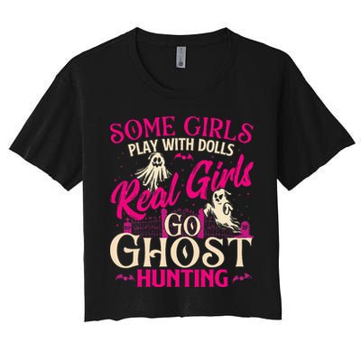 Real Go Ghost Hunting Ghosts Paranormal Researcher Crop Top