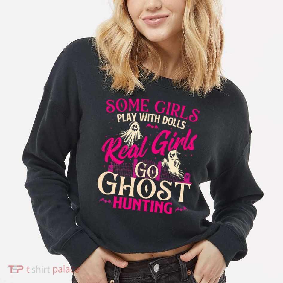 Real Go Ghost Hunting Ghosts Paranormal Researcher Cropped Pullover Crew