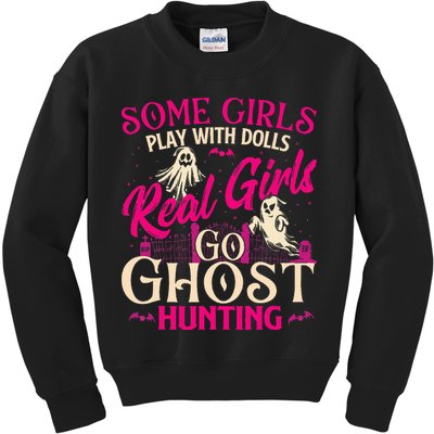 Real Go Ghost Hunting Ghosts Paranormal Researcher Kids Sweatshirt