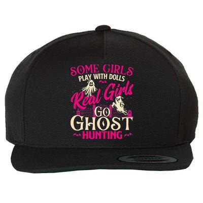 Real Go Ghost Hunting Ghosts Paranormal Researcher Wool Snapback Cap
