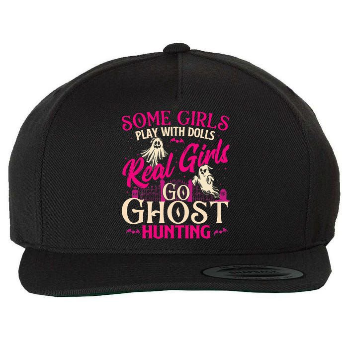 Real Go Ghost Hunting Ghosts Paranormal Researcher Wool Snapback Cap