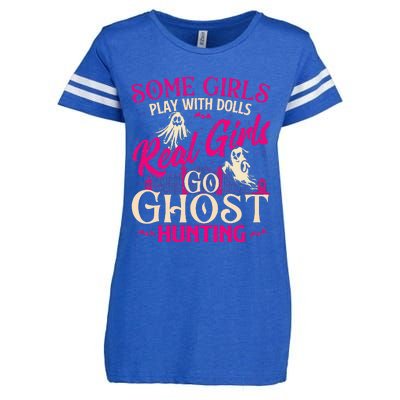 Real Go Ghost Hunting Ghosts Paranormal Researcher Enza Ladies Jersey Football T-Shirt