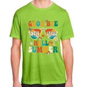 Retro Groovy Goodbye 9th Grade Graduation Hello Summer Funny Gift Adult ChromaSoft Performance T-Shirt