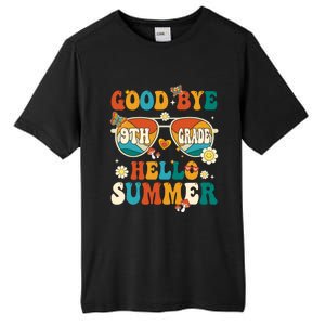 Retro Groovy Goodbye 9th Grade Graduation Hello Summer Funny Gift Tall Fusion ChromaSoft Performance T-Shirt