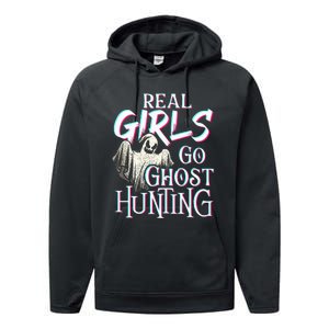 Real Go Ghost Hunting Paranormal Halloween Activity Performance Fleece Hoodie