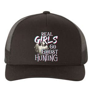 Real Go Ghost Hunting Paranormal Halloween Activity Yupoong Adult 5-Panel Trucker Hat