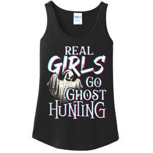 Real Go Ghost Hunting Paranormal Halloween Activity Ladies Essential Tank