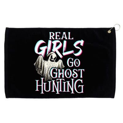 Real Go Ghost Hunting Paranormal Halloween Activity Grommeted Golf Towel