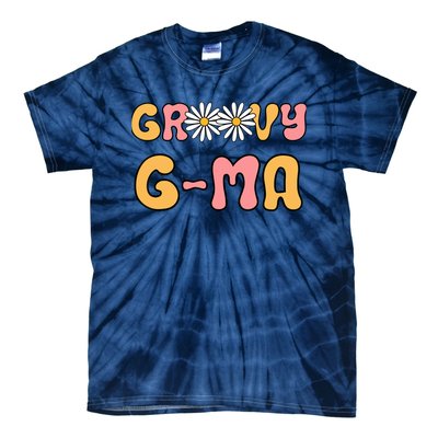 Retro Groovy Gma Grandma Hippie Family Matching Mothers Day Tie-Dye T-Shirt