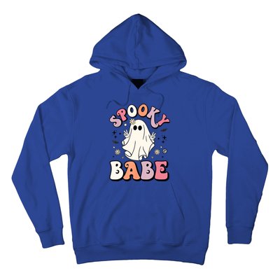 Retro Groovy Ghost Boo Stay Spooky Babe Halloween Costume Gift Hoodie