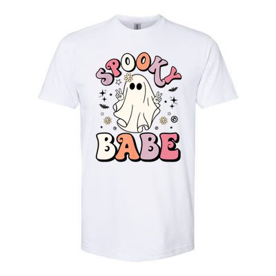 Retro Groovy Ghost Boo Stay Spooky Babe Halloween Costume Gift Softstyle CVC T-Shirt