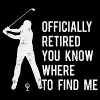 Retired Golf Gift Retirement Party Retiring Golfing Impact Tech Backpack