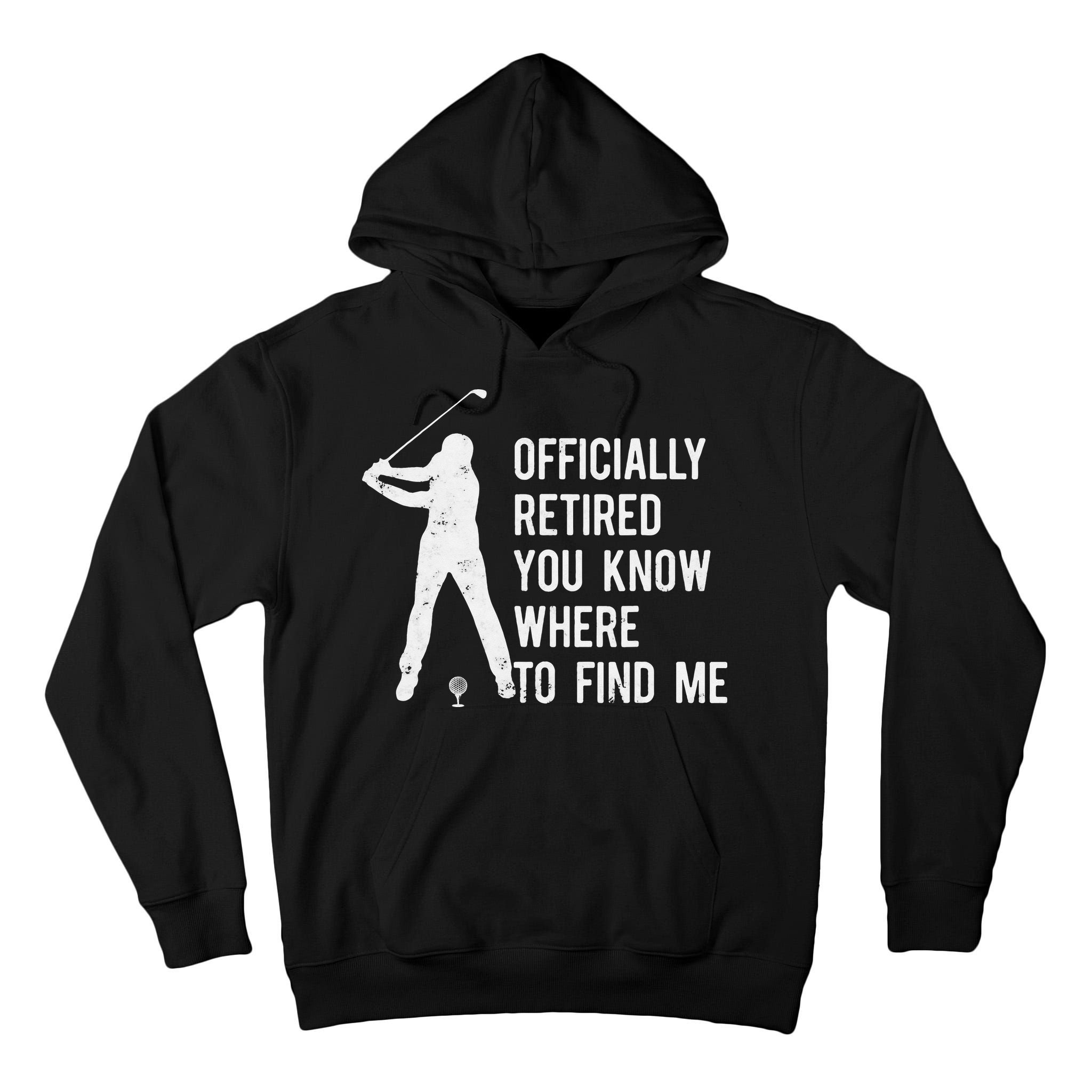 Retired Golf Gift Retirement Party Retiring Golfing Tall Hoodie