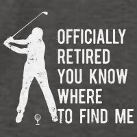Retired Golf Gift Retirement Party Retiring Golfing Vector Backpack
