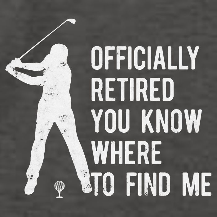 Retired Golf Gift Retirement Party Retiring Golfing Vector Backpack